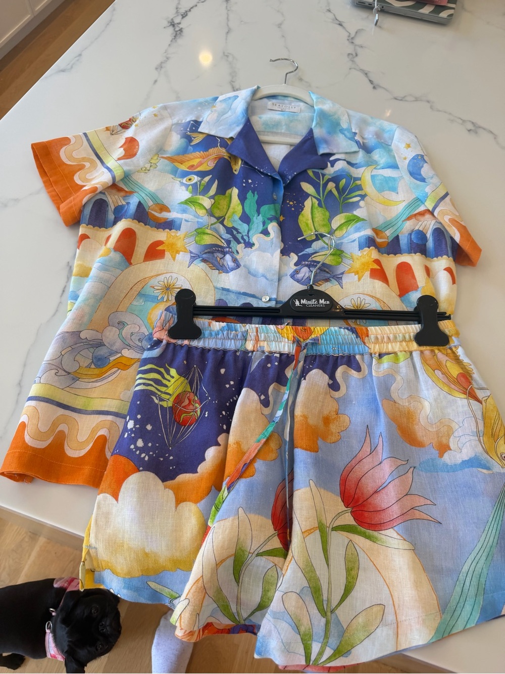 Seafolly Multicolor Floral & Celestial Short Set